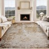 Abstract Machine Washable Rug with Non Slip Backing Ultra-Thin Non Shedding Stain Resistant Indoor Carpet for Living Room Bedroom Dining Room - 2 of 4