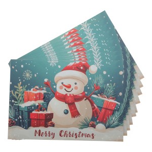 Unique Bargains Christmas Greeting Card Multicolor 4.5x 3.1Inch 10 Pcs - 1 of 4