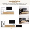 CAVINAS Extendable TV Stand with 3 Tier Bookshelves for TVs up to 110" Adjustable Entertainment Center - 3 of 4