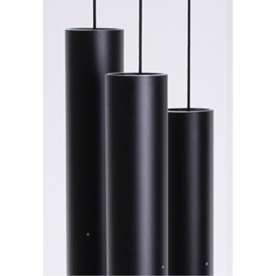 Black Tempered Aluminum Alloy Soprano Wind Chimes, 30"