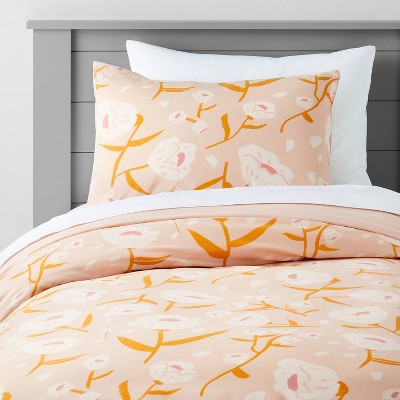 Twin Floral Boho Rose Duvet Cover - Pillowfort™