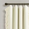 Reyna 100% Lined Blackout Window Curtain Panel Ivory Single 54X84 - 3 of 4