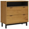 vidaXL Drawer Cabinet FLAM 31.5 in.x15.7 in.x31.5 in. Solid Wood Pine - 2 of 4
