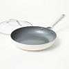 12" Nonstick Ceramic Coated Aluminum Frypan with Cover - Figmint™ - 3 of 4