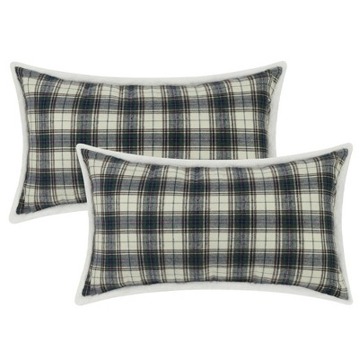 Unique Bargains Home Office Restaurant Double-Sided Plaid Decorative Pillow Covers 2 Packs