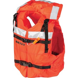 Kent Type I Vest Style Life Jacket - Adult Universal - Orange - 1 of 1