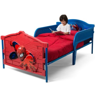 Action-Packed Spider-Man Metal Twin Bed with Drawer and Headboard