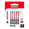 Diablo Phillips #1 X 2 in. L Driver Bit Black Oxide 5 pk - 2 of 2