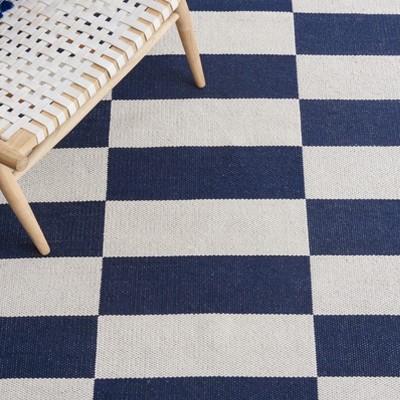 Ivory Cotton Handwoven 8' x 10' Flatweave Area Rug
