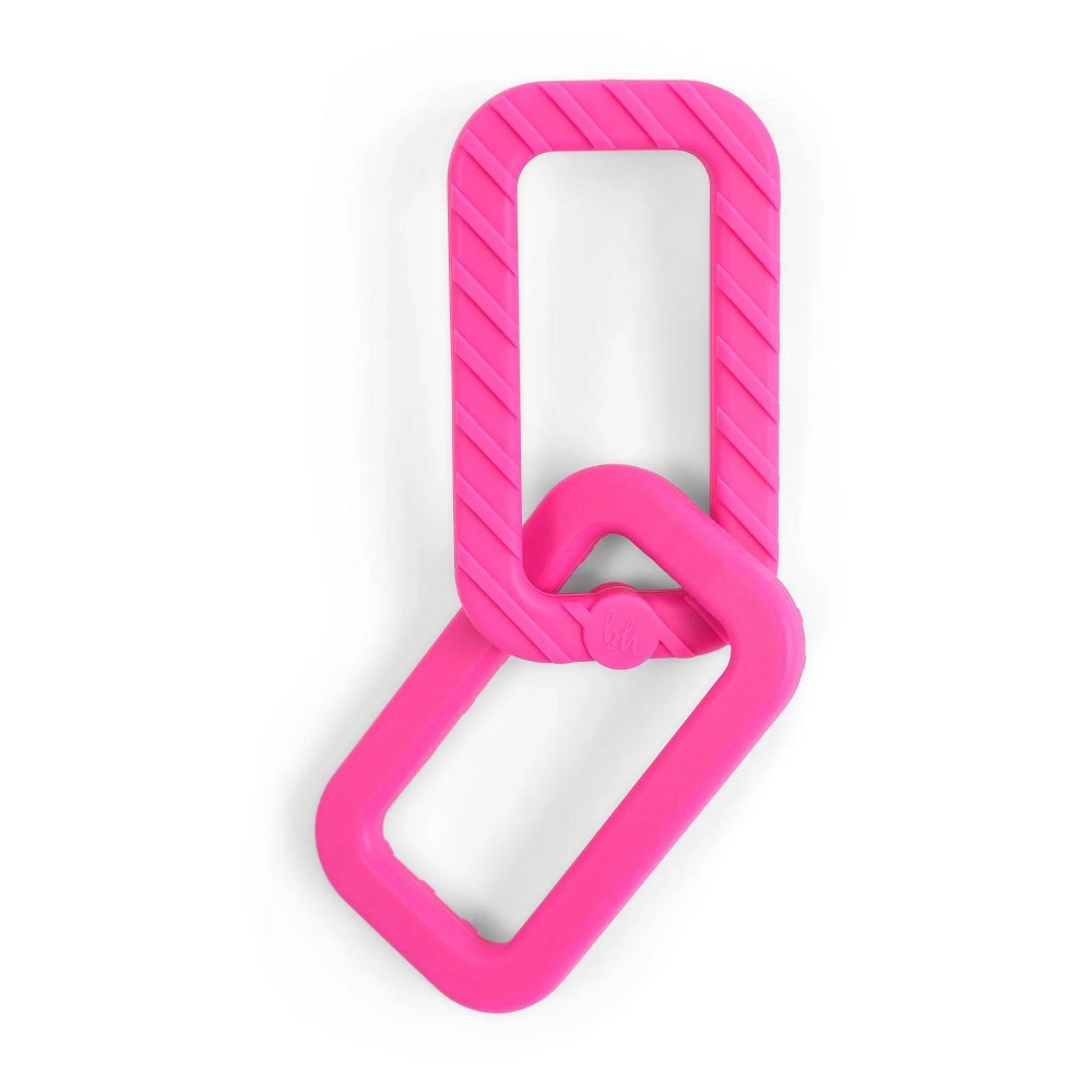 Photos - Rattle / Teether BooginHead Silicone Link Teether - Fuchsia