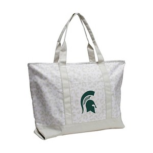 NCAA Michigan State Spartans Leopard Pattern Tote - 1 of 1
