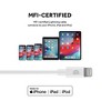 Griffin USB-C to MFI Charge/Sync Lightning Cable (6-Feet, White) - 2 of 3