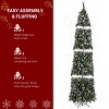 GlasFlength Artificial Trees Special Slim Pencil Shaped Christmas Tree Fashion Cute Design for Holiday Decoration, Green, 12.99"*12.99"*45.27" - 4 of 4