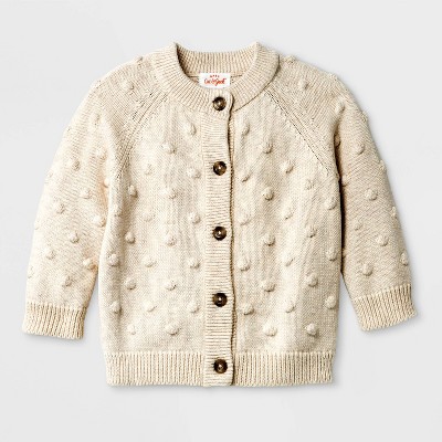 newborn cardigan white