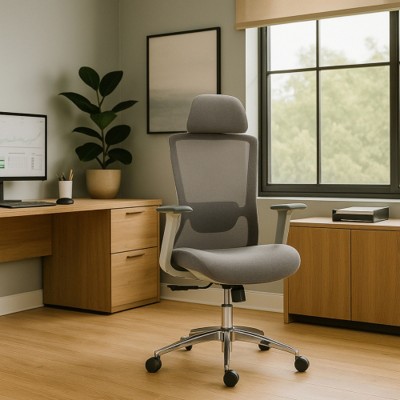 Adjustable Ergonomic Office Chair with Breathable Mesh Seat and Lumbar Support, Swivel Task Chair for Office or Study – The Pop Home