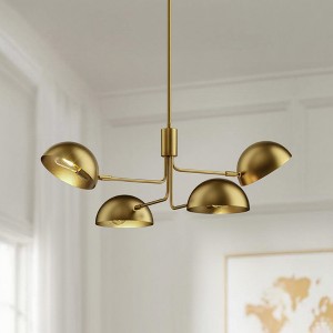 Maxax 36" 4-Light Iron Chandelier, - 1 of 4