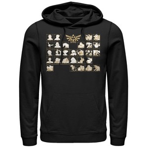 Men's Nintendo Legend of Zelda Ocarina Light Periodic Table Pull Over Hoodie - 1 of 3