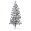 Northlight Pre-Lit Artificial Tinsel Christmas Tree - 3' - Silver - Clear Lights - 2 of 4