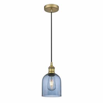 Bella - 1 Light Cord Hung Mini Pendant In Industrial Style-9.5 Inches Tall and 5.5 Inches Wide