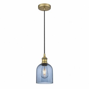 Bella - 1 Light Cord Hung Mini Pendant In Industrial Style-9.5 Inches Tall and 5.5 Inches Wide - 1 of 1