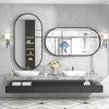 Apmir Oval High-Strength Tempered Glass and Aluminum Alloy Framed French Cleat Mounted Wall Decor Bathroom Vanity Mirror with 5-Year Warranty - 3 of 4