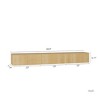 Kumasinova 68.8" Modern Floating TV Console for TV up to 65",Wall Mounted MDF TV Stand with LED Lights&Charging Station for Living Room - 3 of 4