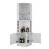 Vynxaria Space-Saving Corner Cabinet with Dual Access and Ample Storage - 2 of 4