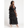 ELOQUII Women's Plus Size Asym Ruffle Maxi Dress - 4 of 4