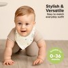 8pk Organic Baby Bandana Bibs, Baby Drool Bibs for Baby Boy, Girl, Baby Bibs for Infant, Newborn - 4 of 4