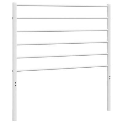 vidaXL Metal Headboard, White, 39.4"