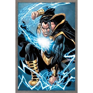 Trends International DC Comics - Black Adam - Lightning Framed Wall Poster Prints - 1 of 4