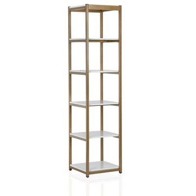 target gold bookshelf