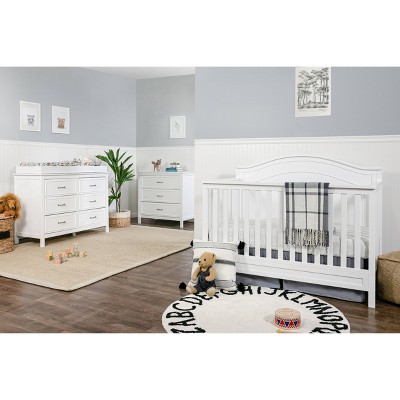 Charlie Classic White 6-Drawer Nursery Double Dresser