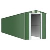 vidaXL Garden Shed Green Galvanized Steel Large Storage Garden Shed - 3 of 4
