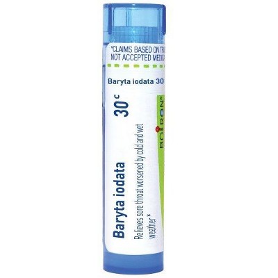 Baryta Iodata 30C by Boiron Homeopathic Single Medicine For Cough, Cold & Flu  -  80 Pellet