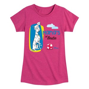 Girls' - 101 Dalmatians - Mommy's Lil Bestie Fitted Short Sleeve Graphic T-Shirt - 1 of 4
