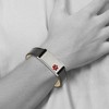 Black Bow Jewelry Stainless Steel Enamel Leather Medical I.D. Bracelet, 6.5 - 8.25 Inch - 2 of 4