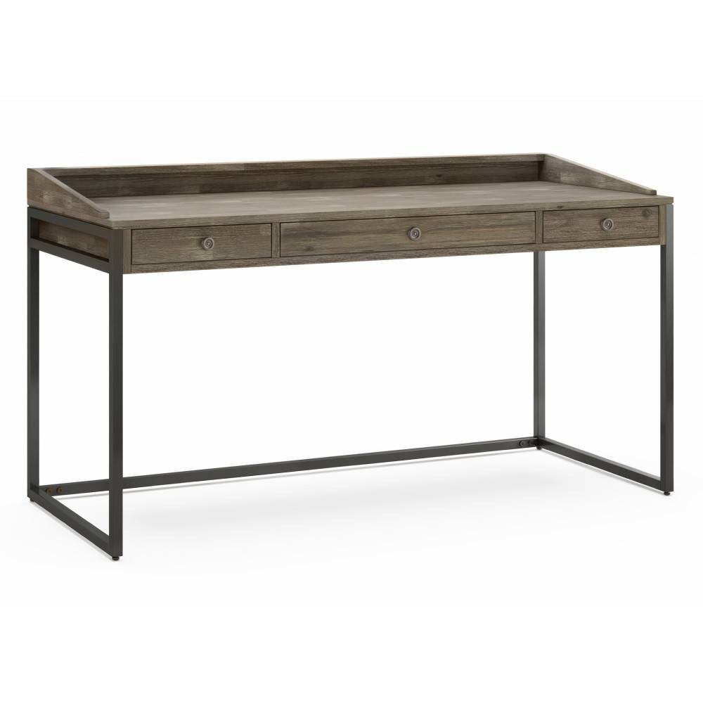 Photos - Office Desk Brinkley Desk Distressed Gray - WyndenHall