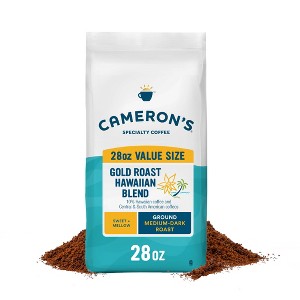 Cameron's Coffee Gold Roast Hawaiian Blend Medium Dark Roast Ground Coffee - 28oz - 1 of 1