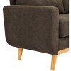Kumasinova 67.7" Modern Loveseat Sofa,Upholstered Sofa Couch with Tapered Solid Wood Legs,Tufted Polyester Fabric Lounge Sofa for Living Room - 4 of 4