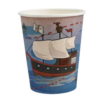 Anna + Pookie 8oz Pirate Paper Party Cups 8 Ct.
