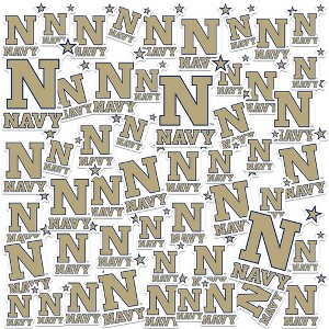 US Naval Academy Primary Logo 50ct Vinyl Large Deluxe Stickers Variety Pack - 1 of 4