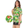 HAPPY BAY Button Down Shirt Floral Summer Beach Party Colorful Tops Blouses Shirt Short Sleeve Dress Shirts Hawaiian T Shirts - 2 of 4