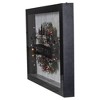 Northlight LED Lighted Framed Wreath "Merry Christmas" Box Wall Art Decoration - 14" - Black - 4 of 4