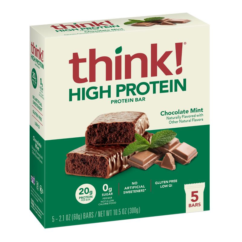 THINK High Protein Chocolate Mint - 5ct/0.72ounces, 1 of 10