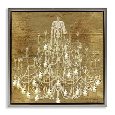 Stupell Industries Vintage Glam Crystal Chandelier, 18" x 18"