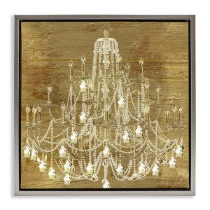 Stupell Industries Vintage Glam Crystal Chandelier, 18" x 18" - 1 of 4