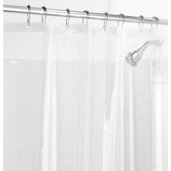 mDesign Long PEVA 84" x 72" Waterproof Plastic Shower Curtain Liner, Clear