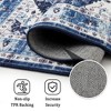 Vintage Area Rugs Boho Washable Area Rug for Living Room Bedroom Floral Print Floor Carpet - 4 of 4