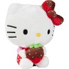 8" Hello Kitty Strawberry Plush - Officially Licensed - Collectible Cute Soft Sanrio Hello Kitty Stuffed Animal Doll Toy - image 2 of 3